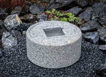 Granitschale-ZenigataGir8242TZOyTc Steinschale Granit Zenigata 40cm