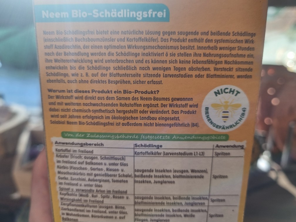 Biologischer Pflanzenschutz NEEM