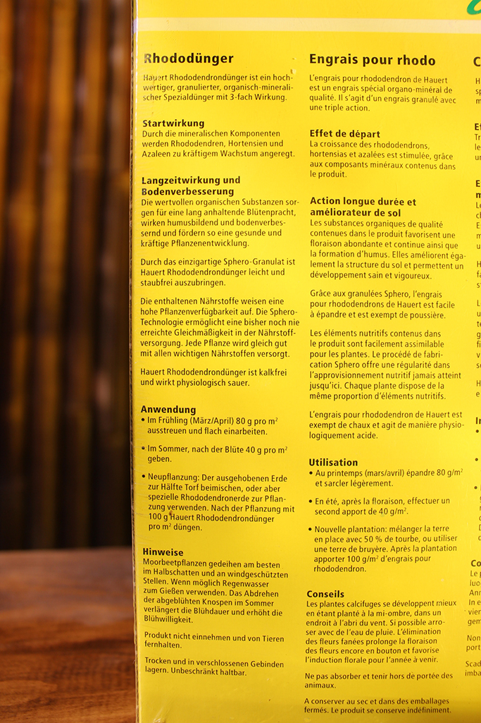 Rhodo-2 Rhododünger von Hauert