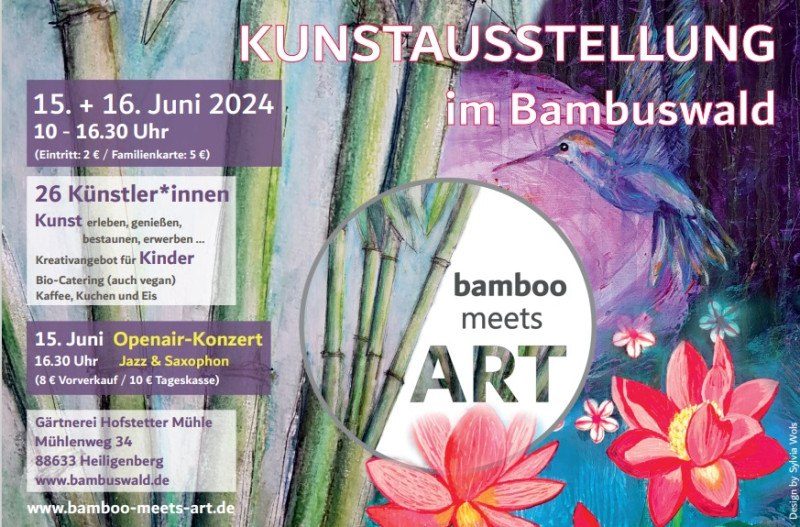 Kunstausstellung bamboo meets Art - 15. + 16. Juni 2024